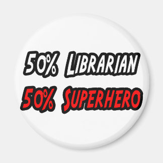 Imã Super-herói Half Bibliotecário