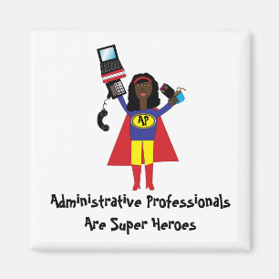 Imã Super-herói profissional administrativo (africano