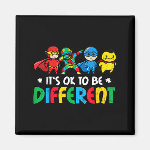 Imã Super-heróis do Autismo para Ser Diferente Conscie