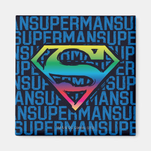 Imã Super-Homem  Logotipo arco-íris