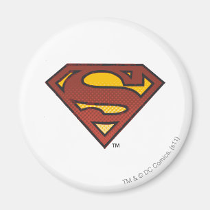 Imã Super-Homem  Logotipo de pontos desbotados