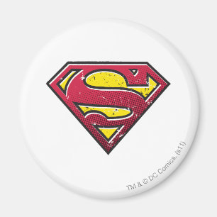 Imã Super-Homem Logotipo do Scratches