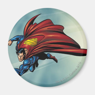 Imã Super-homem voa com capa