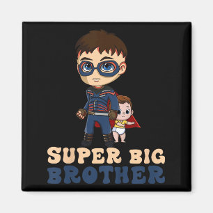Imã Super Irmão Mais Velho Super-Herói Infantil