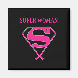 Imã Super Mulher (Consciência do Cancer da Mama)