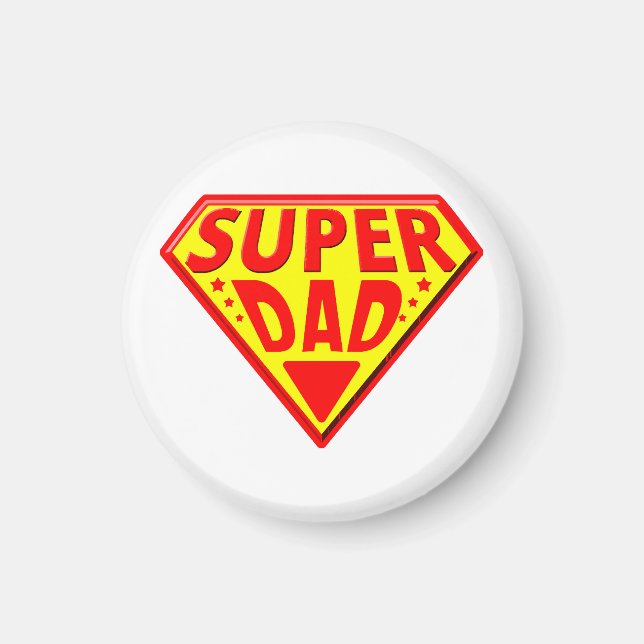 Imã Super Pai - Feliz Dia dos Pais (Frente)