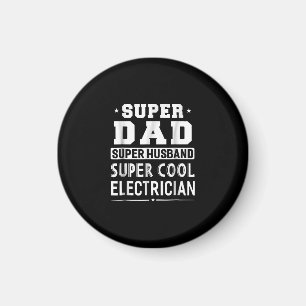 Imã Super Pai Super Marido Super Elétrico Mens