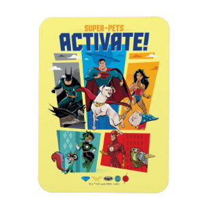 Ímã Super Pets & Justice League - Ativate!