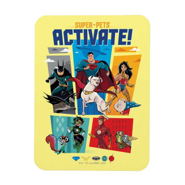 Ímã Super Pets & Justice League - Ativate! (Vertical)