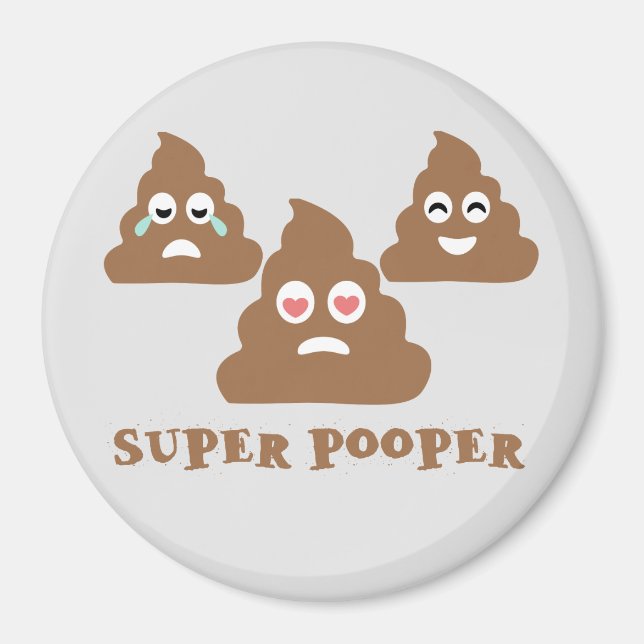 Imã Super Pooper Emoji (Frente)