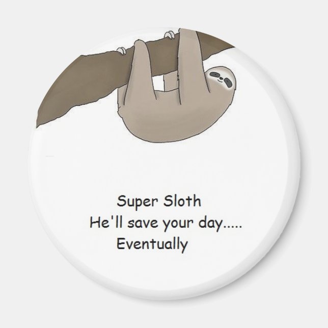 Imã Super Sloth Hero (Frente)