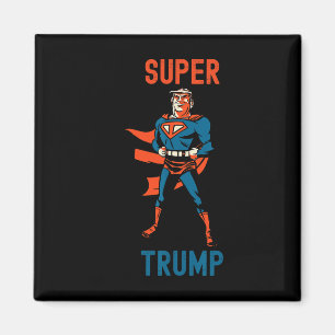 Imã Super Trump Engraçado Super-herói Donald Trump Ina