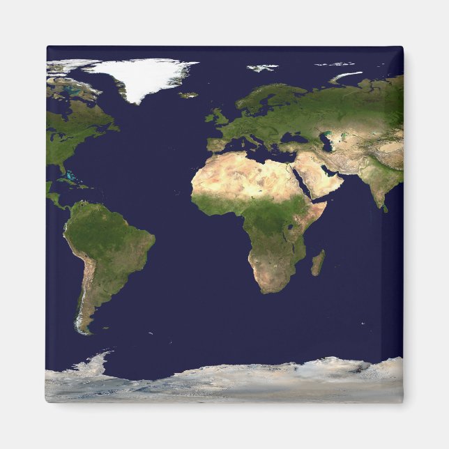 Imã Superfície da Terra, Água Profunda e Topogra Sombr (Frente)