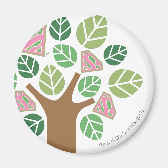 Imã Supergirl All Natural Tree (Frente)