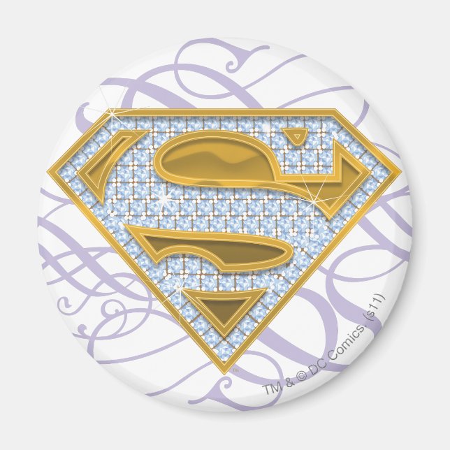 Imã Supergirl Blue Jewels 2 (Frente)