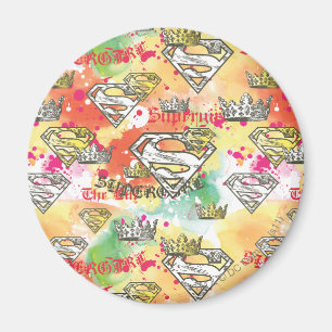 Imã Supergirl Crown Pattern