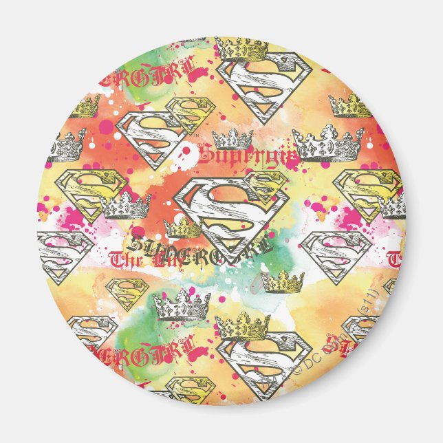 Imã Supergirl Crown Pattern (Frente)