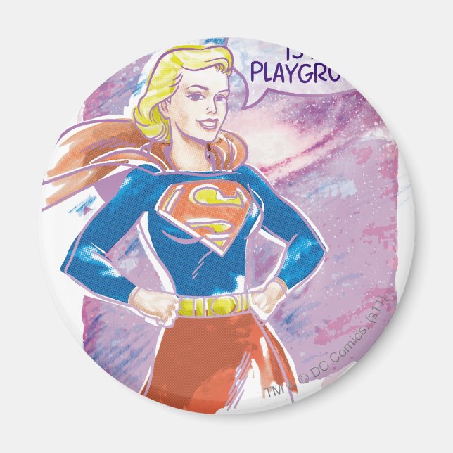 Imã Supergirl Galaxy (Frente)