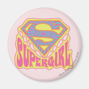 Imã Supergirl Groovy Logo