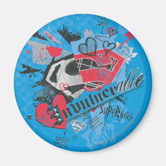 Imã Supergirl Invulnerable (Frente)