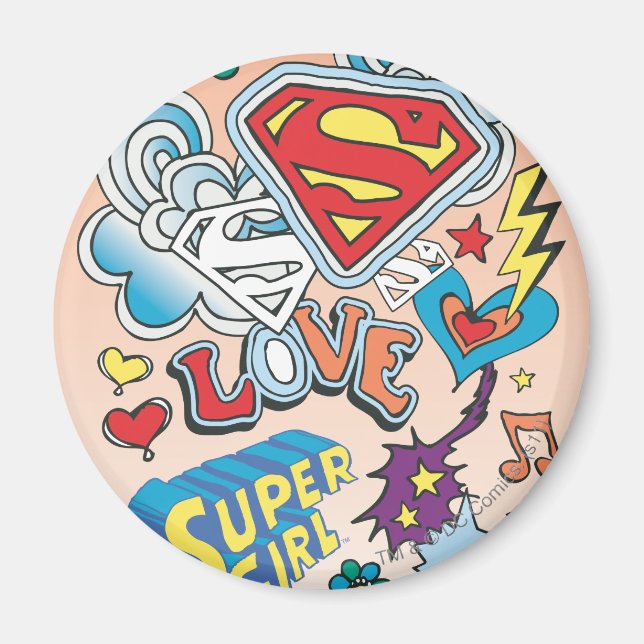 Imã Supergirl Love (Frente)