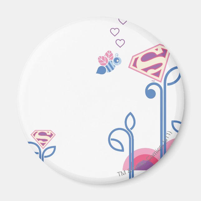 Imã Supergirl Love Bee (Frente)