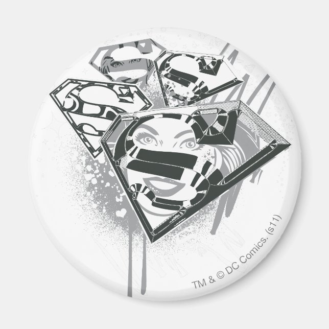 Imã Supergirl Mantenha-o fresco 1 (Frente)