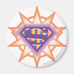 Imã Supergirl Orange Starburst