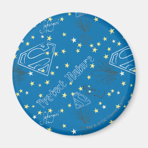 Imã Supergirl Protect Nature Pattern