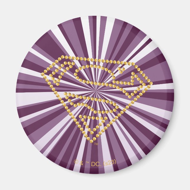 Imã Supergirl Studed S-Shield (Frente)