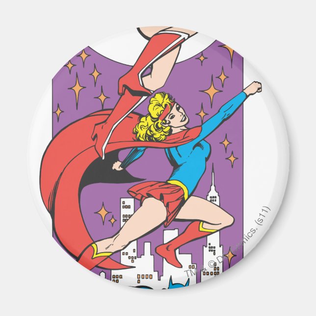 Imã Superheroínas Em Ação (Frente)