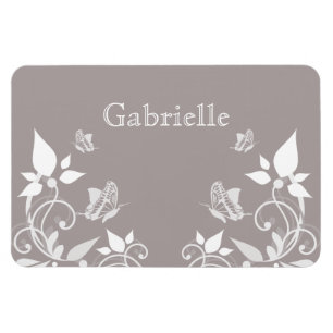 Ímã superior floral da borboleta do marfim