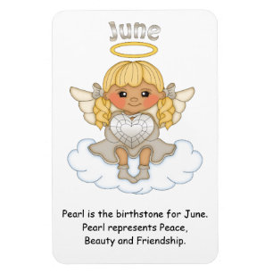 Ímã superior louro do anjo de junho Birthstone
