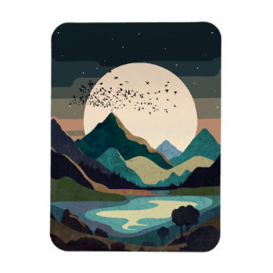 Ímã Superlua No Lago