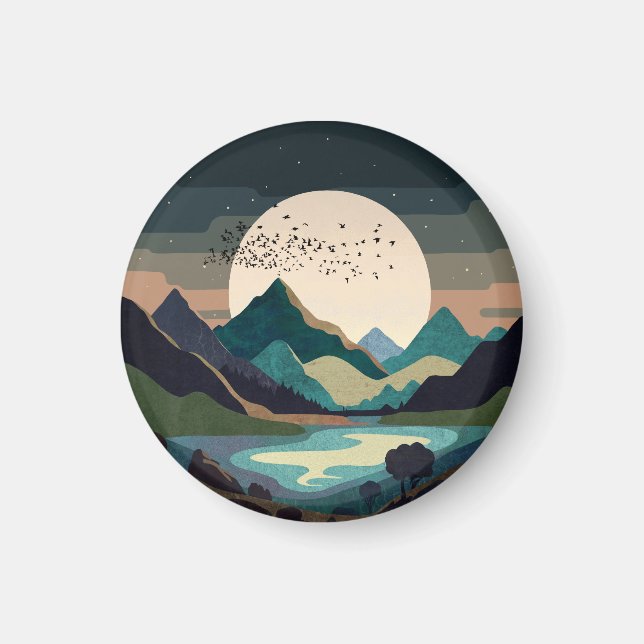 Imã Superlua No Lago (Frente)