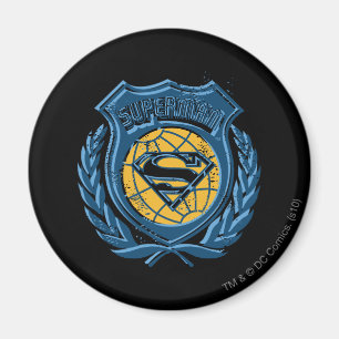 Imã Superman Estilizado   Crest com Logotipo Globo