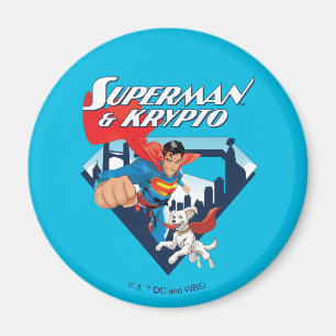 Imã Superman & Krypto Soar