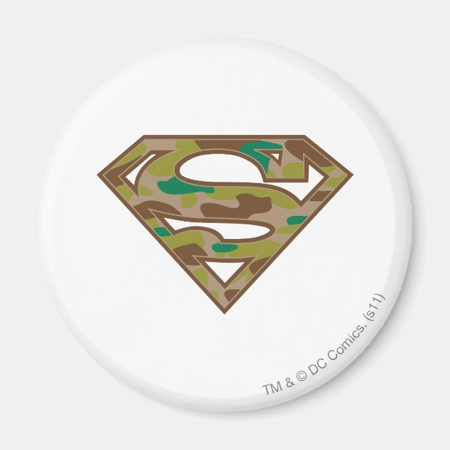 Imã Superman S-Shield | Logotipo de camuflagem (Frente)