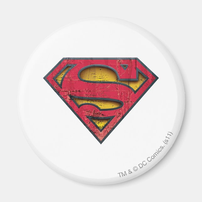 Imã Superman S-Shield | Logotipo em relevo (Frente)