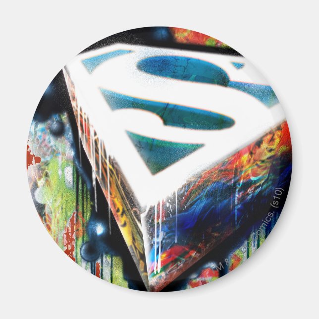 Imã Superman Stylized | Urban Graffiti Logo (Frente)