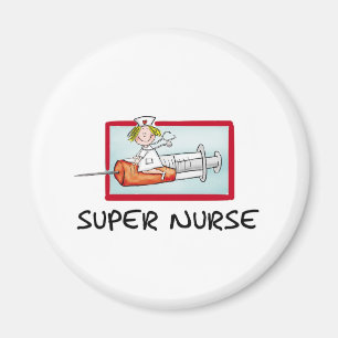 Imã supernurse - enfermeira cómico dos desenhos
