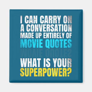 Imã Superwer engraçado. Conversa de Citações de Filmes