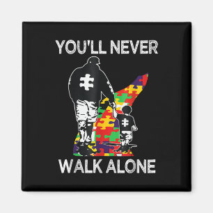 Imã Suporte ao Pai Autism Sozinho Quebra-cabeça Você n