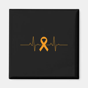 Imã suporte para Leucemia Sensibilização Orange Briso