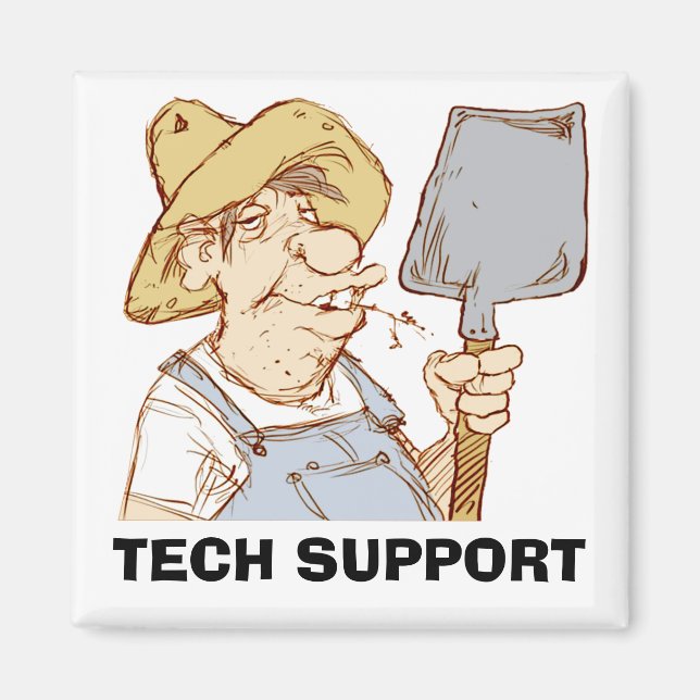 Imã Suporte técnico para Redneck (Frente)