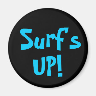 Imã SURF ACIMA! ímã (redondo)