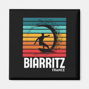 Imã Surf Biarritz França Praia Vintage Retro Surf M