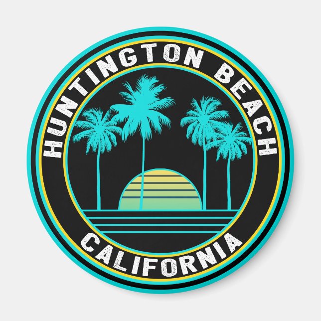 Imã Surf de Huntington Beach California Surfing (Frente)