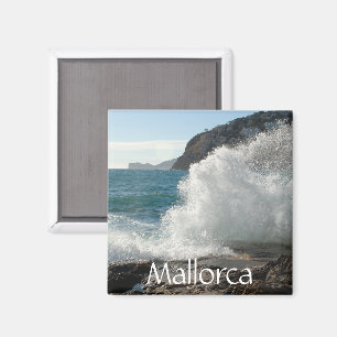 Imã Surf deixando de funcionar em rochas, Mallorca,