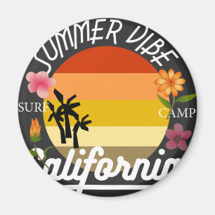Imã Surf do acampamento California Summer Vibe